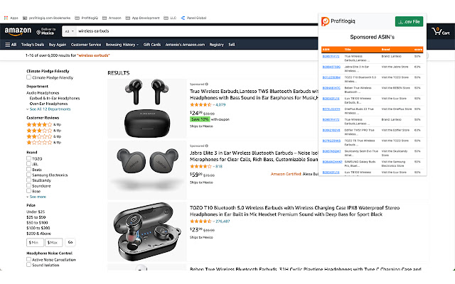 ProfitlogiQ  from Chrome web store to be run with OffiDocs Chromium online