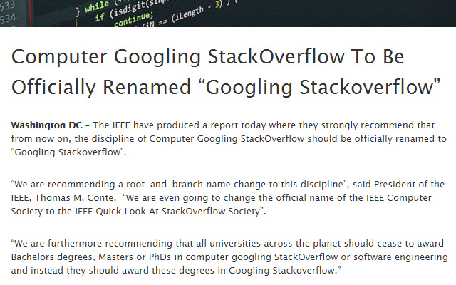 Programming to Googling StackOverflow  from Chrome web store to be run with OffiDocs Chromium online