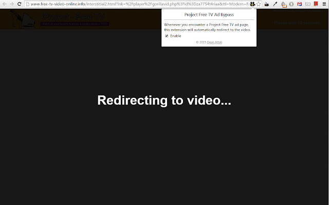 Project Free TV Ad Bypass  from Chrome web store to be run with OffiDocs Chromium online