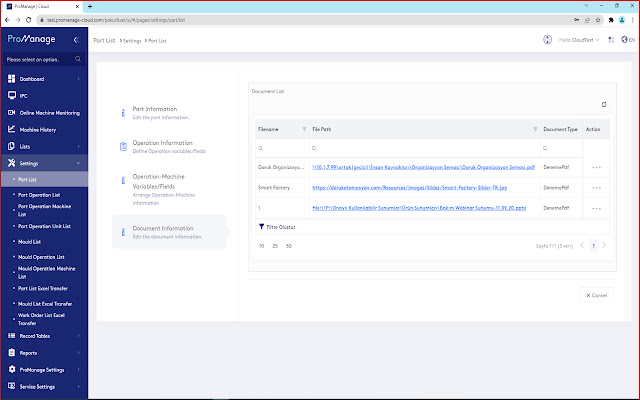 ProManage Cloud  from Chrome web store to be run with OffiDocs Chromium online