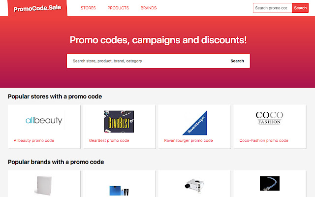 Promocode.sale  from Chrome web store to be run with OffiDocs Chromium online