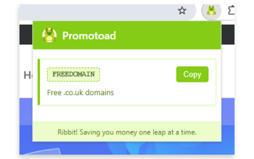 Promotoad Discount Code Finder  from Chrome web store to be run with OffiDocs Chromium online
