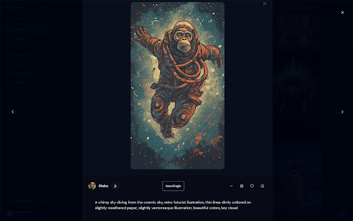 Prompt2Eagle  from Chrome web store to be run with OffiDocs Chromium online