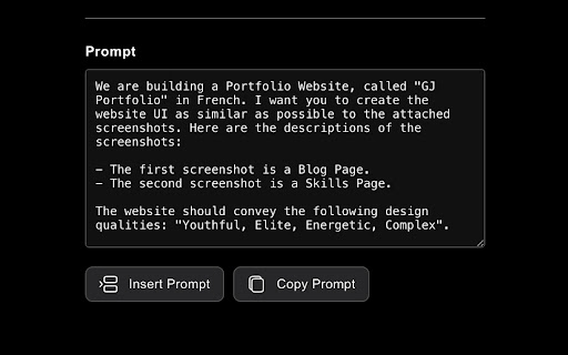 Prompt2MVP  from Chrome web store to be run with OffiDocs Chromium online