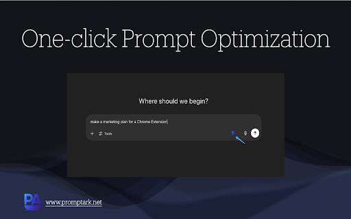 PromptArk 1 Click AI Prompt Generator  Optimizer  from Chrome web store to be run with OffiDocs Chromium online