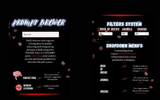 Prompt Brewer For ChatGPT  from Chrome web store to be run with OffiDocs Chromium online