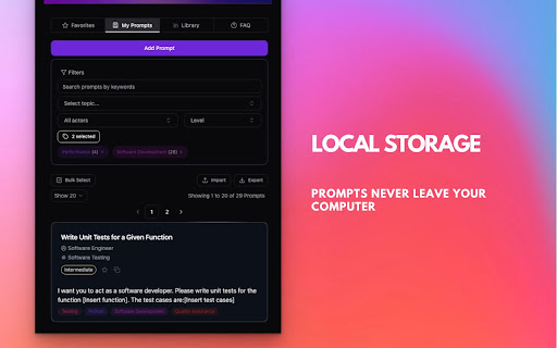 PromptDeck  from Chrome web store to be run with OffiDocs Chromium online