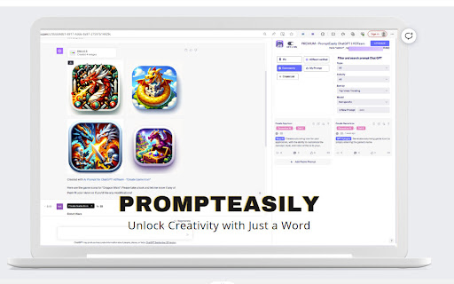 PromptEasily ChatGPT HDTeam  from Chrome web store to be run with OffiDocs Chromium online