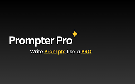 Prompter Pro ✨  from Chrome web store to be run with OffiDocs Chromium online