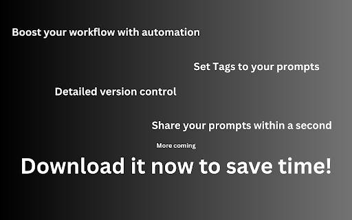 PromptIn: AI Prompt Management System  from Chrome web store to be run with OffiDocs Chromium online