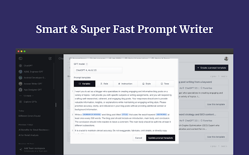 Promptmatic: Superpower ChatGPT  from Chrome web store to be run with OffiDocs Chromium online