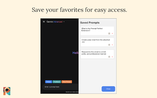 Prompt Perfect: AI Prompt Helper  from Chrome web store to be run with OffiDocs Chromium online