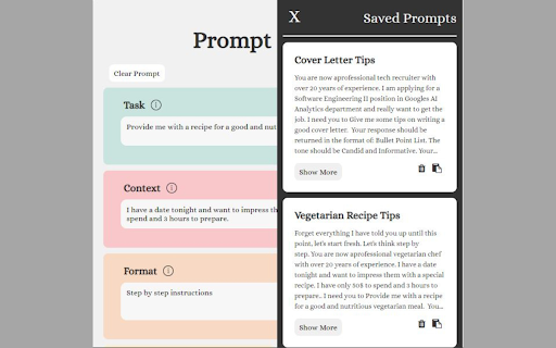 Prompt Support  from Chrome web store to be run with OffiDocs Chromium online