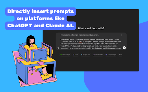 Proompter  from Chrome web store to be run with OffiDocs Chromium online