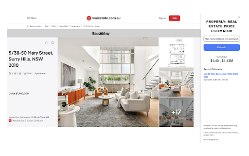 Properly: Real Estate Price Estimator  from Chrome web store to be run with OffiDocs Chromium online