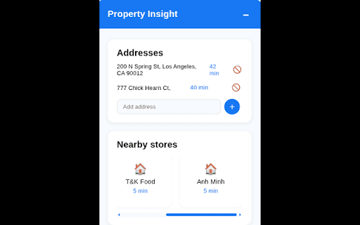 Property Insight  from Chrome web store to be run with OffiDocs Chromium online