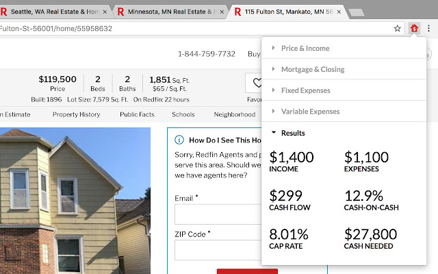 Property Listing Analyzer  from Chrome web store to be run with OffiDocs Chromium online