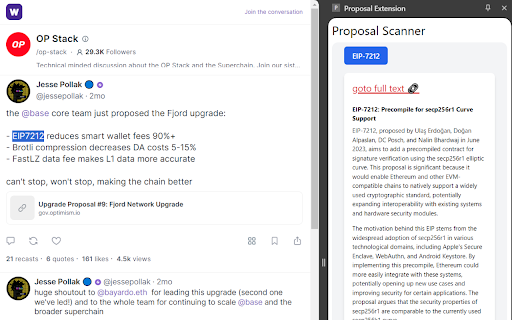 Proposal Scanner  from Chrome web store to be run with OffiDocs Chromium online
