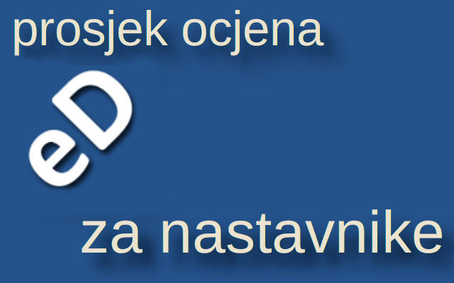 Prosjek ocjena e Dnevnik za nastavnike  from Chrome web store to be run with OffiDocs Chromium online