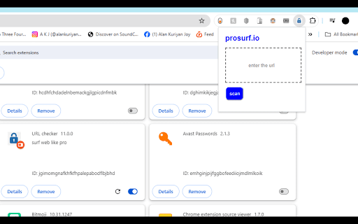 prosurf  from Chrome web store to be run with OffiDocs Chromium online