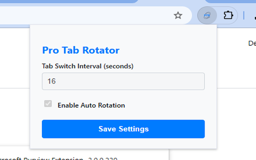 Pro Tab Rotator  from Chrome web store to be run with OffiDocs Chromium online
