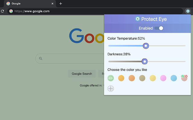 Protect Eye  from Chrome web store to be run with OffiDocs Chromium online