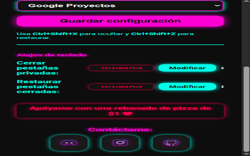 Protector Privado  from Chrome web store to be run with OffiDocs Chromium online