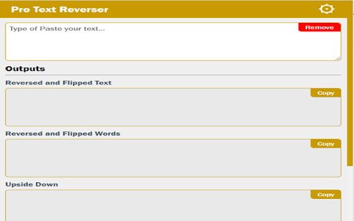 Pro Text Reverser  from Chrome web store to be run with OffiDocs Chromium online