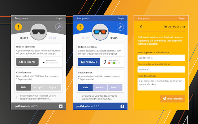 proVision: alat penyingkiran pop timbul daripada kedai web Chrome untuk dijalankan dengan OffiDocs Chromium dalam talian