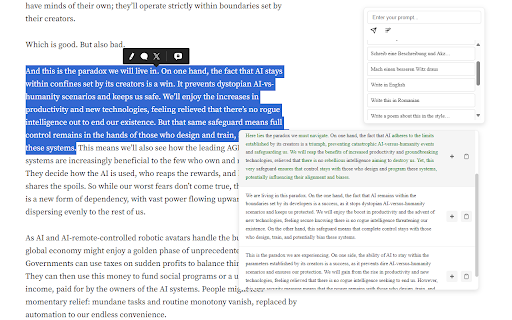 ProWriter  from Chrome web store to be run with OffiDocs Chromium online