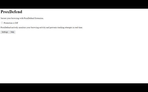 Proxdefend Online Security  Privacy  from Chrome web store to be run with OffiDocs Chromium online