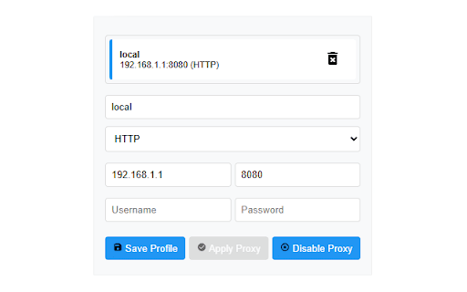 Proxy Controller  from Chrome web store to be run with OffiDocs Chromium online