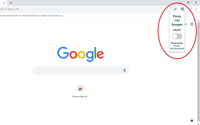 Proxy List Scraper  from Chrome web store to be run with OffiDocs Chromium online