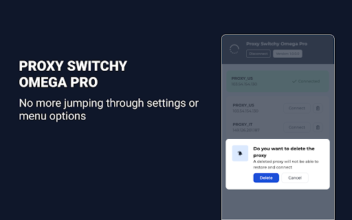 Proxy SwitchyOmega Pro  from Chrome web store to be run with OffiDocs Chromium online