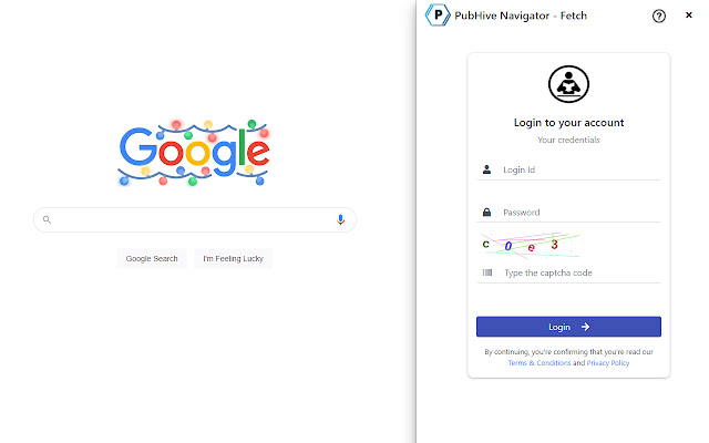 PubHive Navigator Fetch  from Chrome web store to be run with OffiDocs Chromium online