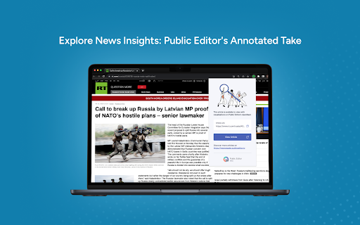Public Editor  from Chrome web store to be run with OffiDocs Chromium online