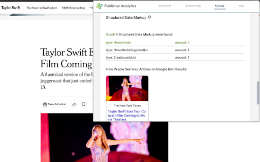 Publisher Analytics Toolkit  from Chrome web store to be run with OffiDocs Chromium online
