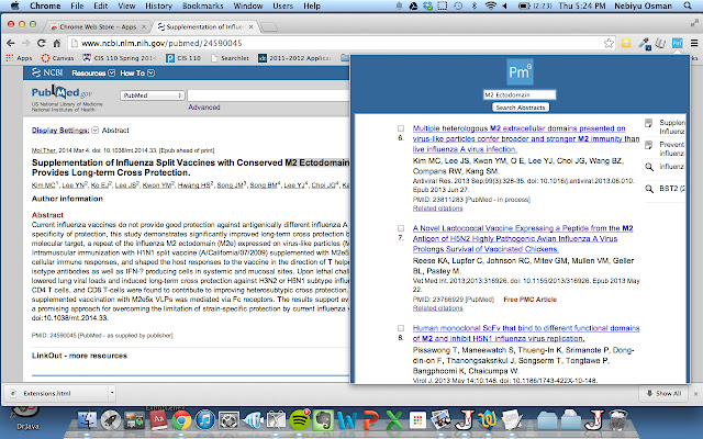 PubMed Genius mula sa Chrome web store na tatakbo sa OffiDocs Chromium online