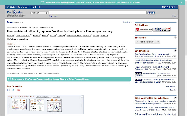 PubPeer từ cửa hàng Chrome trực tuyến sẽ được chạy với OffiDocs Chromium trực tuyến