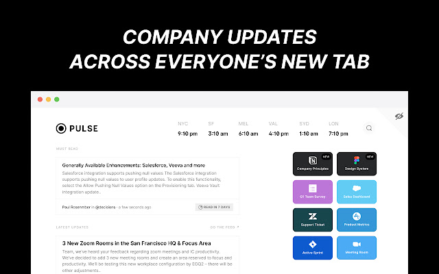 Pulse Start Page New Tab  from Chrome web store to be run with OffiDocs Chromium online