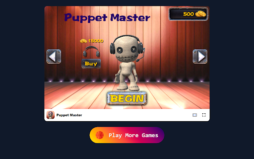 Puppet Master Game Craft Magical Puppets and Conquer the Stage!  from Chrome web store to be run with OffiDocs Chromium online