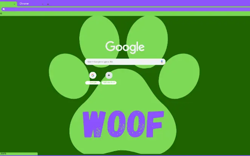 Pup Themes: Woof Green  from Chrome web store to be run with OffiDocs Chromium online