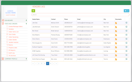 Purchase Order Builder  from Chrome web store to be run with OffiDocs Chromium online