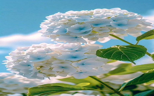Pure hydrangea wallpaper  from Chrome web store to be run with OffiDocs Chromium online