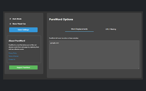 PureWord  from Chrome web store to be run with OffiDocs Chromium online
