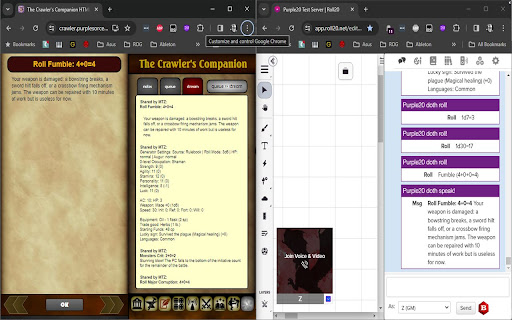 Purple20  from Chrome web store to be run with OffiDocs Chromium online