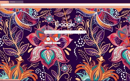 Purple and Teal Paisley  from Chrome web store to be run with OffiDocs Chromium online