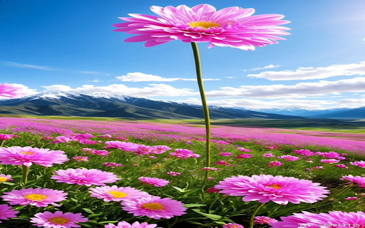 Purple chrysanthemum field wallpaper  from Chrome web store to be run with OffiDocs Chromium online