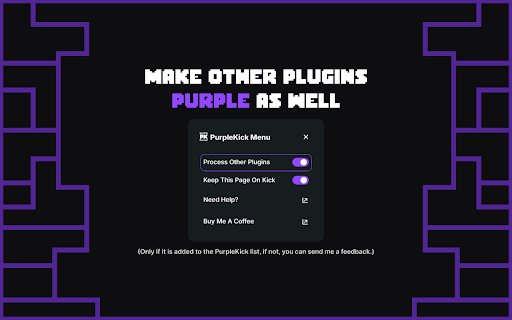 PurpleKick Make Kick Purple Like Twitch  from Chrome web store to be run with OffiDocs Chromium online