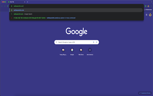 Purple Simple Theme (vatlieuanvinh)  from Chrome web store to be run with OffiDocs Chromium online